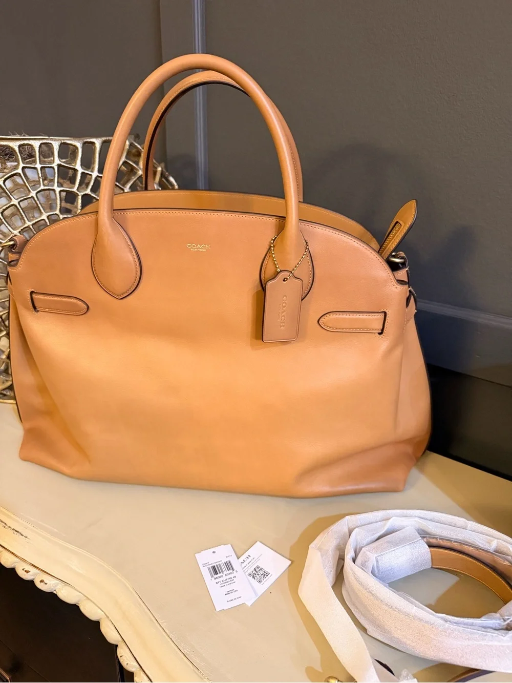 Coach Empire Carryall 48 Honey Brown/Brass